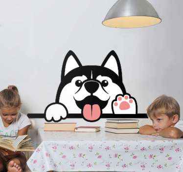 Katzen Sticker fröhliches welpendesign - TenStickers