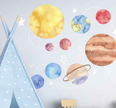космические наклейки - TenStickers