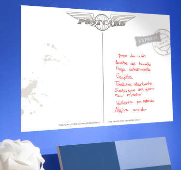 Vinilo pizarra vileda postal 50s - TenVinilo