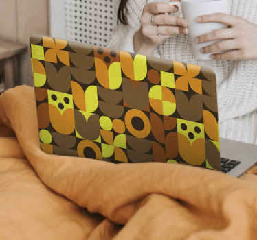 Abstract 70s laptop skins - TenStickers