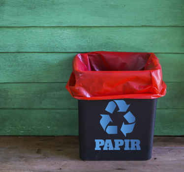 Naljepnica za reciklirati papir - TenStickers