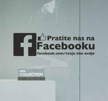 Pratite nas na facebook internet naljepnicama - TenStickers