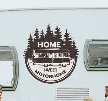 Home sweet motorhome caravan stickers - TenStickers