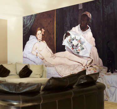 Wandaufkleber Olympia Manet - TenStickers