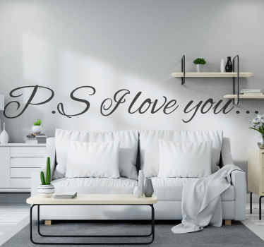 P.S I love you wedding sticker - TenStickers