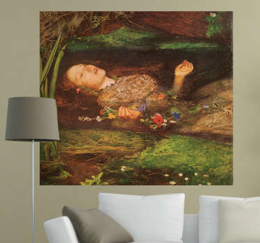 Sticker decorativo Ophelia Millais - TenStickers