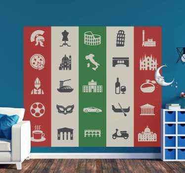 贴纸 意大利文化偶像 - TenStickers