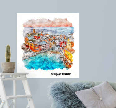 贴纸 五渔村景观 - TenStickers