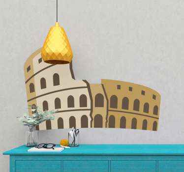 Adesivo murale Colosseo italiano - TenStickers