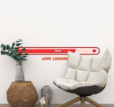 Loading love love sticker - TenStickers