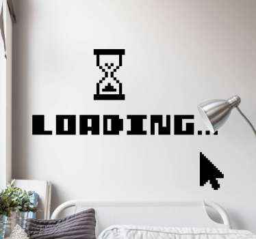 Loading timer video game sticker - TenStickers