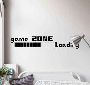 Loading game zone video game decal - TenStickers