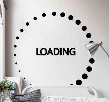 Loading rotation video game sticker - TenStickers