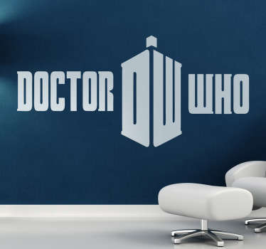 Autocolante decorativo de programas de TV que ilustra o logotipo do médico de ficção científica. Ideal para fãs! 