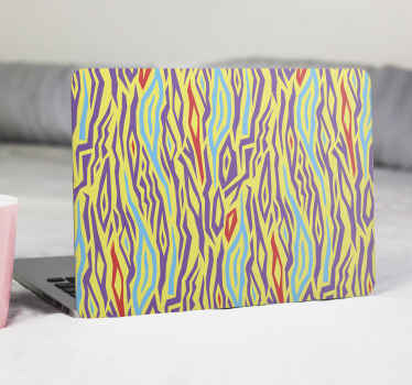 Pegatina para portátil concepto abstracto colorido - TenVinilo