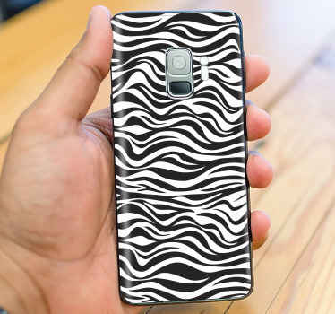 Pegatina Samsung patrón de estampado de cebra - TenVinilo