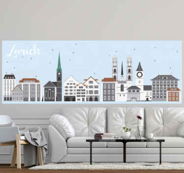 Zürich city landscape country sticker - TenStickers