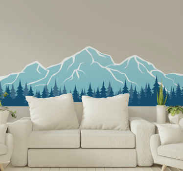 Wandtattoo Natur Berg churfirsten - TenStickers