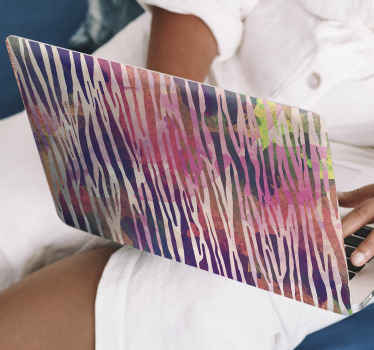Vinilo para portátiles textura cebra abstracta - TenVinilo