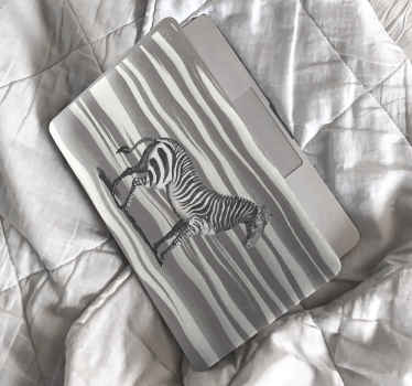 Vintage zebra illusztráció laptop bőr - TenStickers