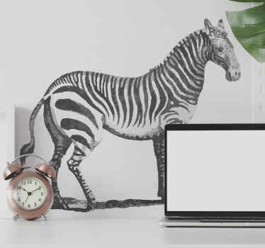 Vinilo animales figura de animal cebra - TenVinilo