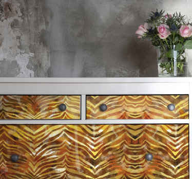 Klebefolie Möbel Zebra aquarell textur - TenStickers