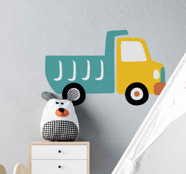 Adesivo per bambini figura di camion colorato - TenStickers