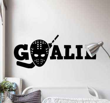 Goalie Ice hockey wall sticker - TenStickers
