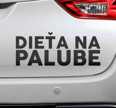 Nálepka so špeciálnym písmom dieťa na palube - Tenstickers