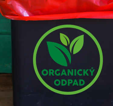 Samolepka na recykláciu zeleného kompostu - Tenstickers