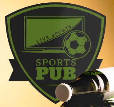 Sports pub soccer football wall sticker - TenStickers
