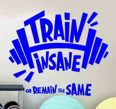 Train insane wall sticker - TenStickers