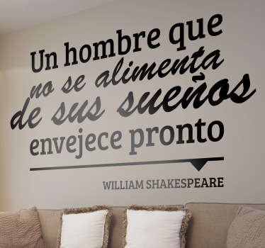 Vinilo decorativo William Shakespeare - TenVinilo