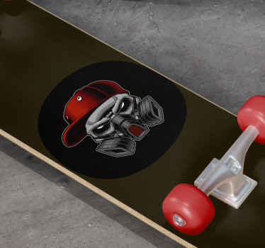 Toxic sign skateboard wall sticker - TenStickers