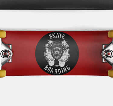 Skate stamp sticker for walls - TenStickers