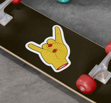 Hand Gesture Symbol football sticker - TenStickers