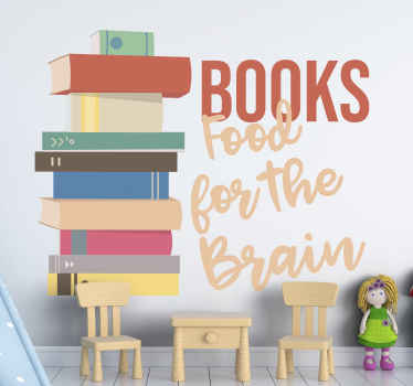 Food for the brain teacher stickers - TenStickers