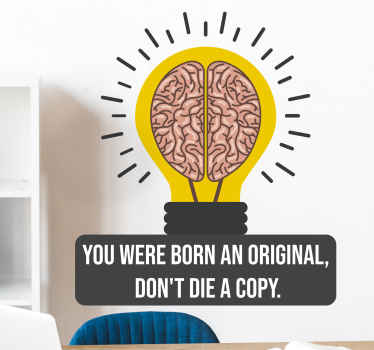 Born Original inspirational quote wall stickers - TenStickers
