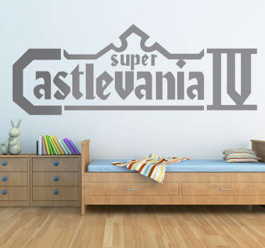 Adhesivo de la cuarta entrega de este clásico videojuego en la que se enfrentant la familia Drácula contra los Belmont.