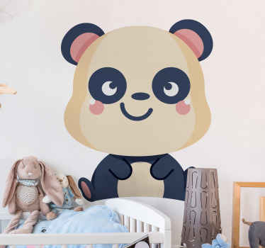 Little panda animal wall sticker - TenStickers