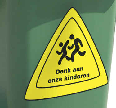 Kliko sticker Wees voorzichtig met kinderen - TenStickers