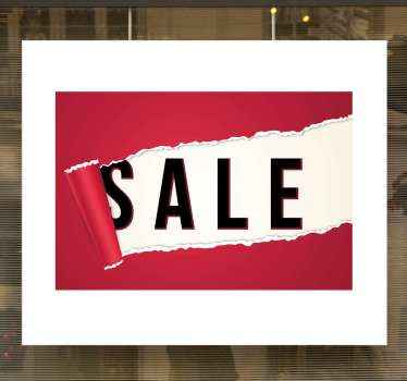 Sales peeling banner window sticker - TenStickers