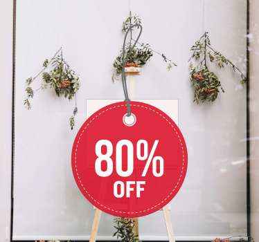 Sale tags window wall sticker - TenStickers