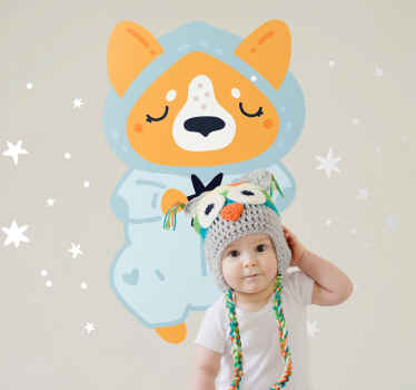 Cute Animal Character kid's sticker - TenStickers