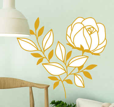 Elegantní květinové aranžmá samolepka s květinou - TenStickers