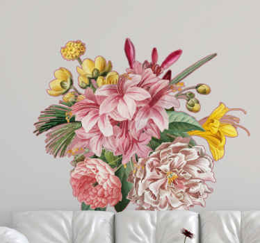 Blooming Floral Arrangement wall sticker - TenStickers