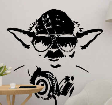 Art Stickers Deco Dj yoda banksy - TenStickers