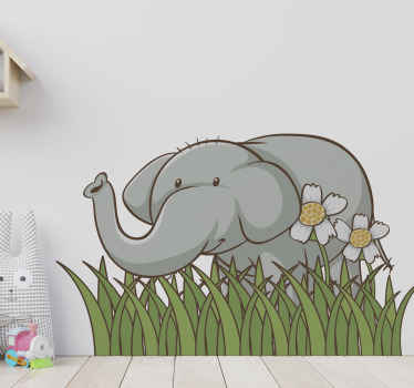Elephant in the garden furniture sticker - TenStickers