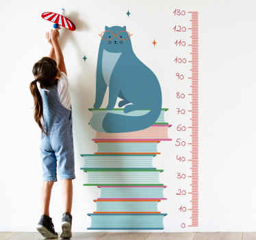 Wandtattoo Messlatte Höhentabellen mit katzen - TenStickers