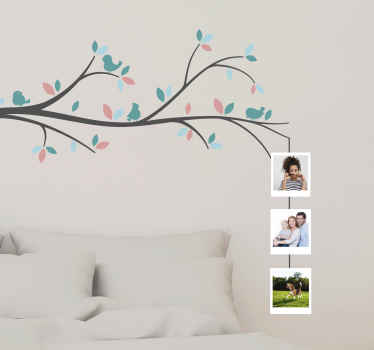 Vinilo de árbol árbol con fotos personalizables - TenVinilo